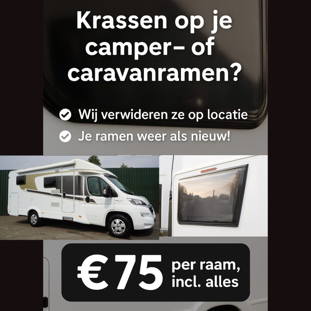 Krassen op ramen camper caravan