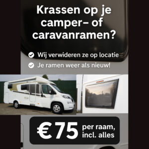 Krassen op ramen camper caravan
