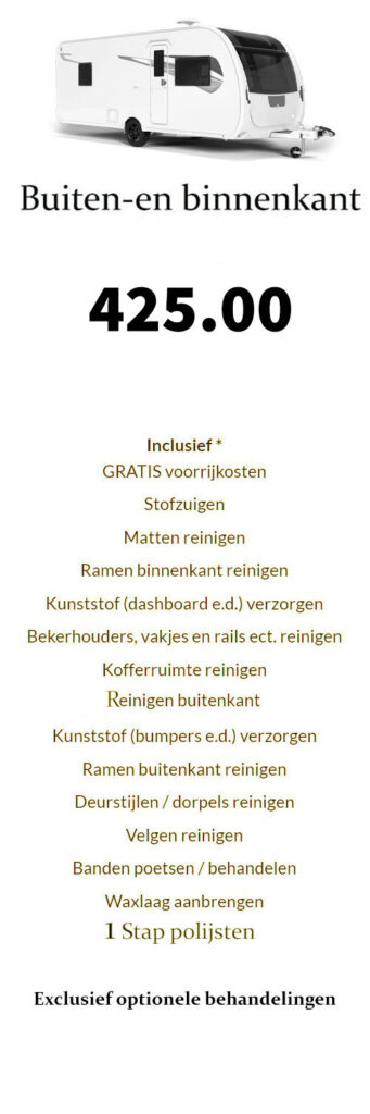 caravan compleet